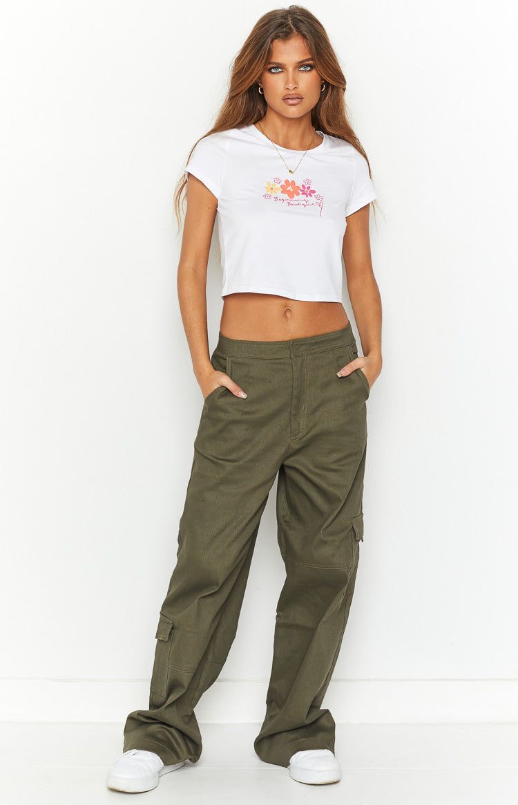 Summer Bloom White Graphic Tee sold by Beginning Boutique product image thumbnail 5