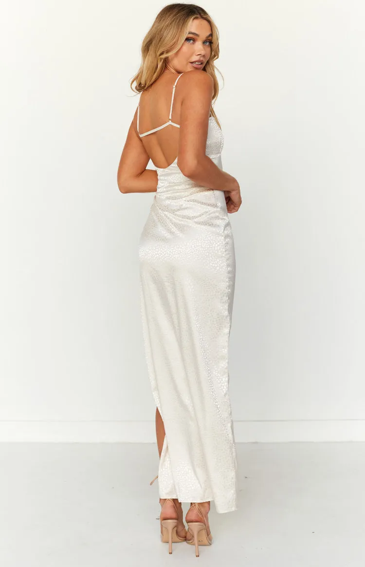 Aria Off White Backless Maxi Dress sold by Beginning Boutique product image thumbnail 5