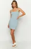 Daisy Blue Pointelle Mini Dress sold by Beginning Boutique
