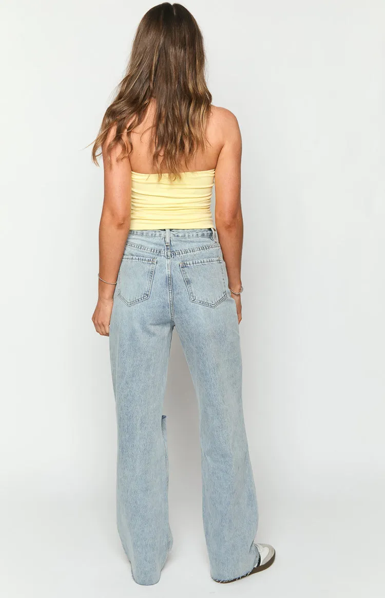 Alex Light Wash Denim Jeans sold by Beginning Boutique product image thumbnail 5