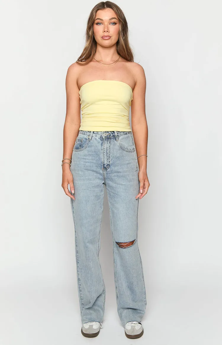 Alex Light Wash Denim Jeans sold by Beginning Boutique product image thumbnail 2