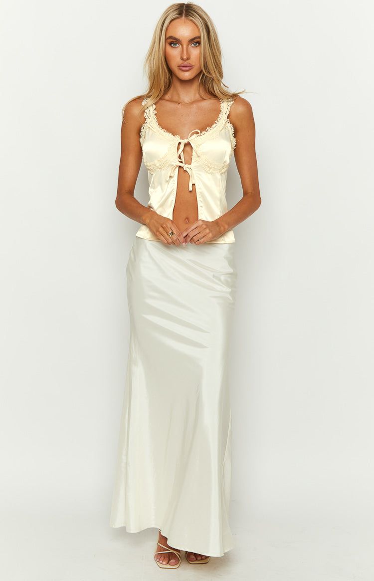 Ebony Baby Yellow Lace Cami sold by Beginning Boutique product image thumbnail 2