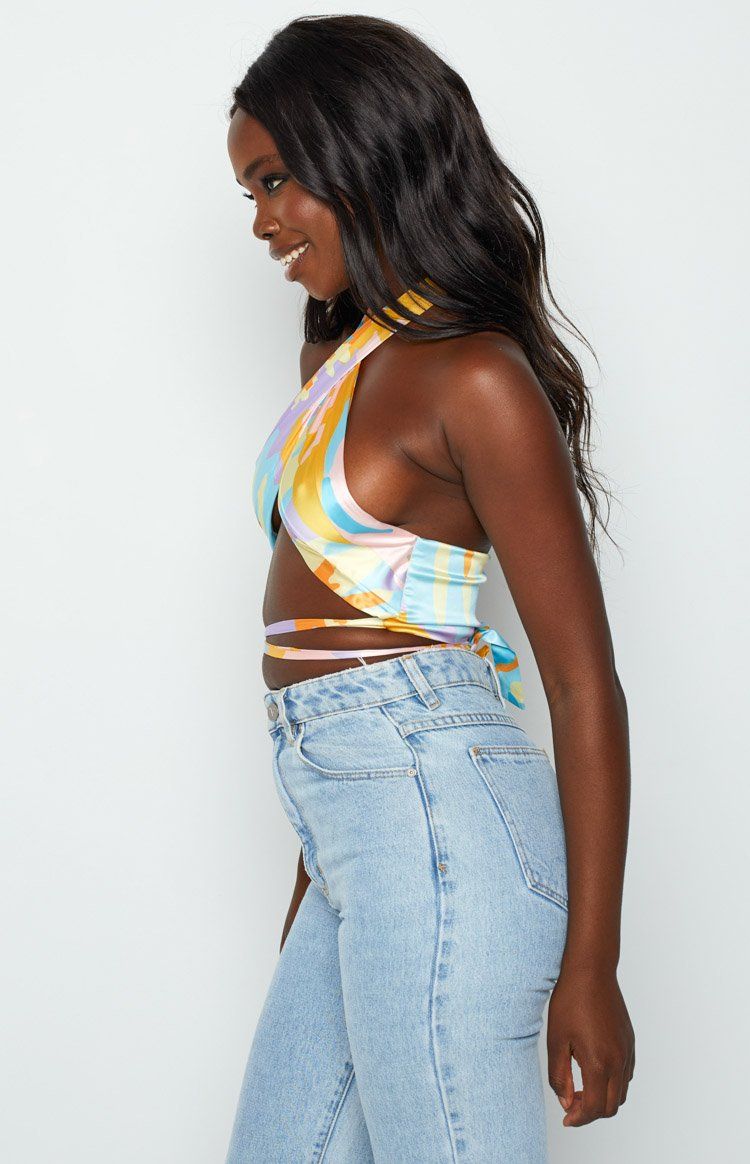 Moonstone Multi Crop Top sold by Beginning Boutique product image thumbnail 4