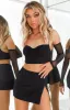 Azure Black Top sold by Beginning Boutique