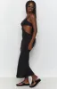 Catalina Cut Out Midi Dress Black sold by Beginning Boutique