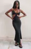 Catalina Cut Out Midi Dress Black sold by Beginning Boutique