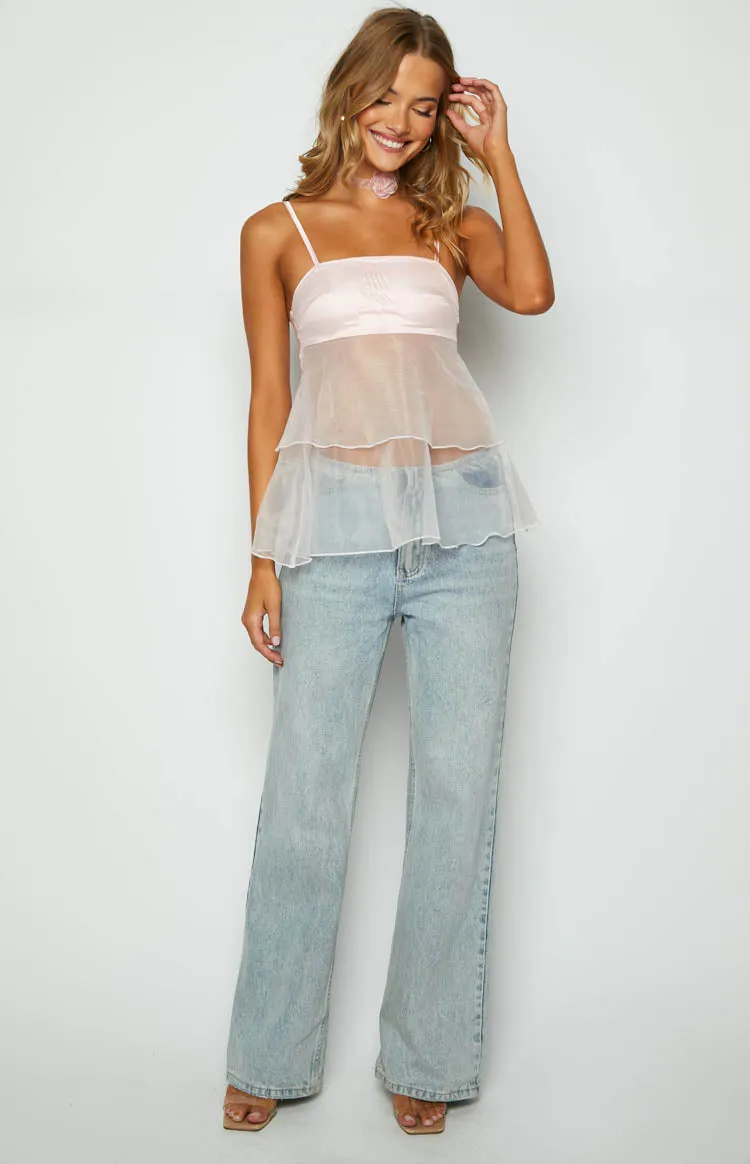 Tinley Pink Tulle Top sold by Beginning Boutique product image thumbnail 4