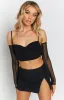 Azure Black Top sold by Beginning Boutique