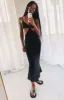 Catalina Cut Out Midi Dress Black sold by Beginning Boutique