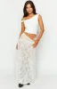Calypso White Lace Maxi Skirt sold by Beginning Boutique