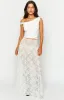 Calypso White Lace Maxi Skirt sold by Beginning Boutique