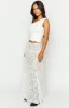 Calypso White Lace Maxi Skirt sold by Beginning Boutique