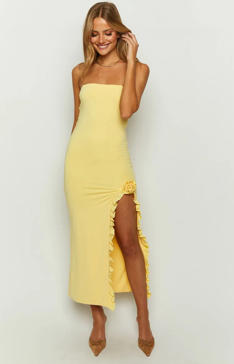 Orlando Yellow Maxi Dress sold by Beginning Boutique product image thumbnail 3