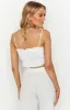 Emerie White Crop Top sold by Beginning Boutique