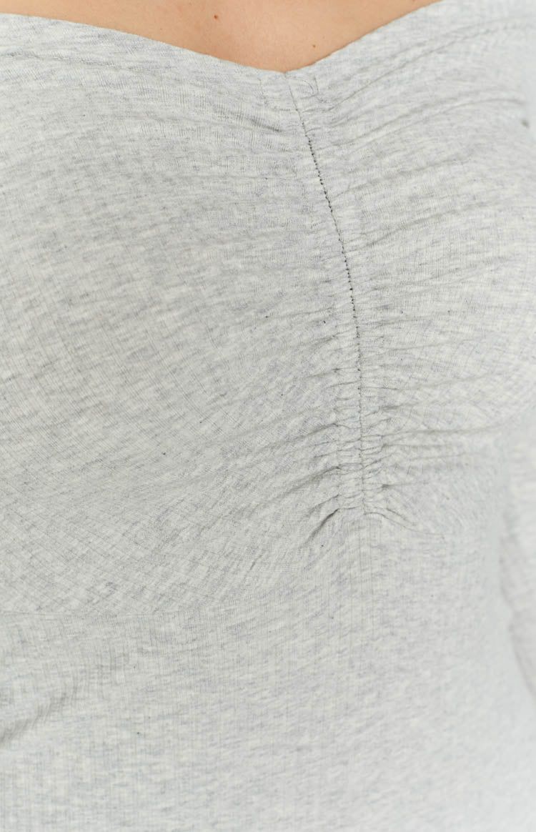 Amarie Grey Mini Dress sold by Beginning Boutique product image thumbnail 4