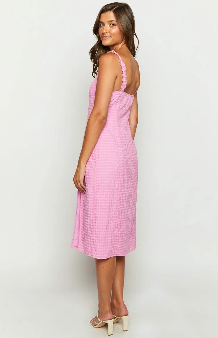 Jessie Pink Midi Dress sold by Beginning Boutique product image thumbnail 5