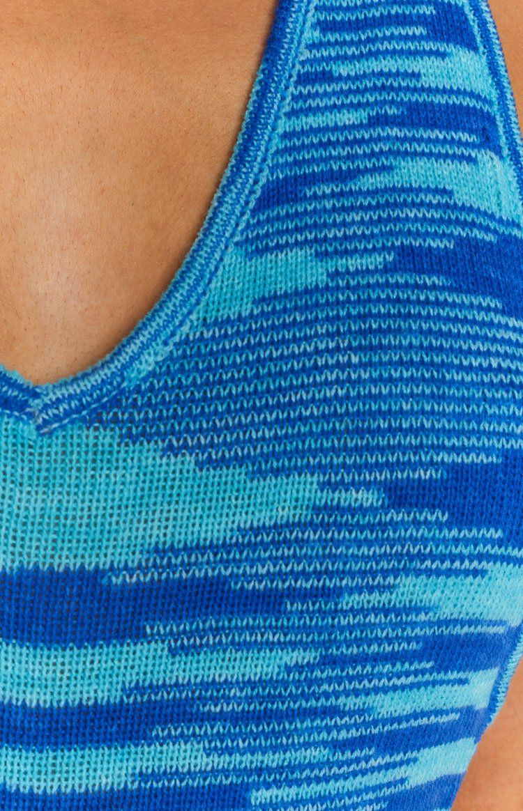 Elaina Halter Mini Dress Blue sold by Beginning Boutique product image thumbnail 7