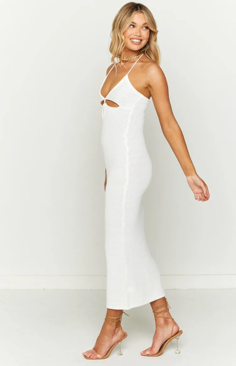 Lotus White Knit Maxi Dress sold by Beginning Boutique product image thumbnail 4