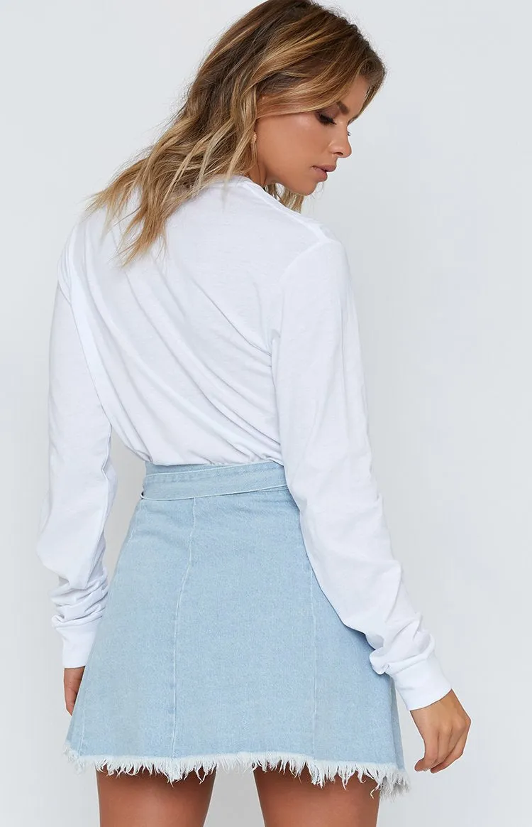White Long Sleeve Tee White sold by Beginning Boutique product image thumbnail 5
