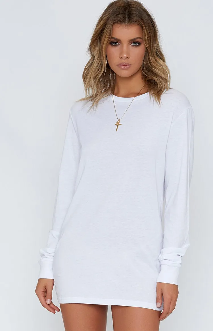 White Long Sleeve Tee White sold by Beginning Boutique product image thumbnail 2
