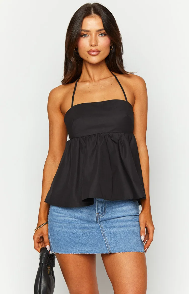 Axl Black Halter Top sold by Beginning Boutique product image thumbnail 3