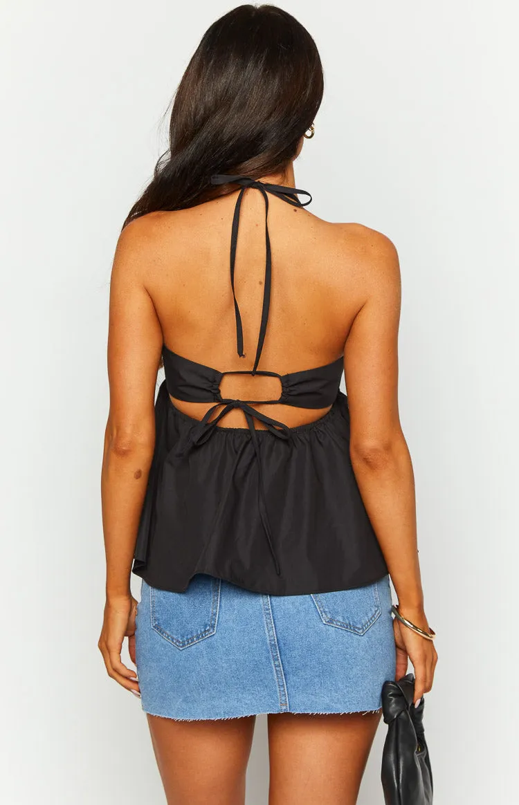 Axl Black Halter Top sold by Beginning Boutique product image thumbnail 5