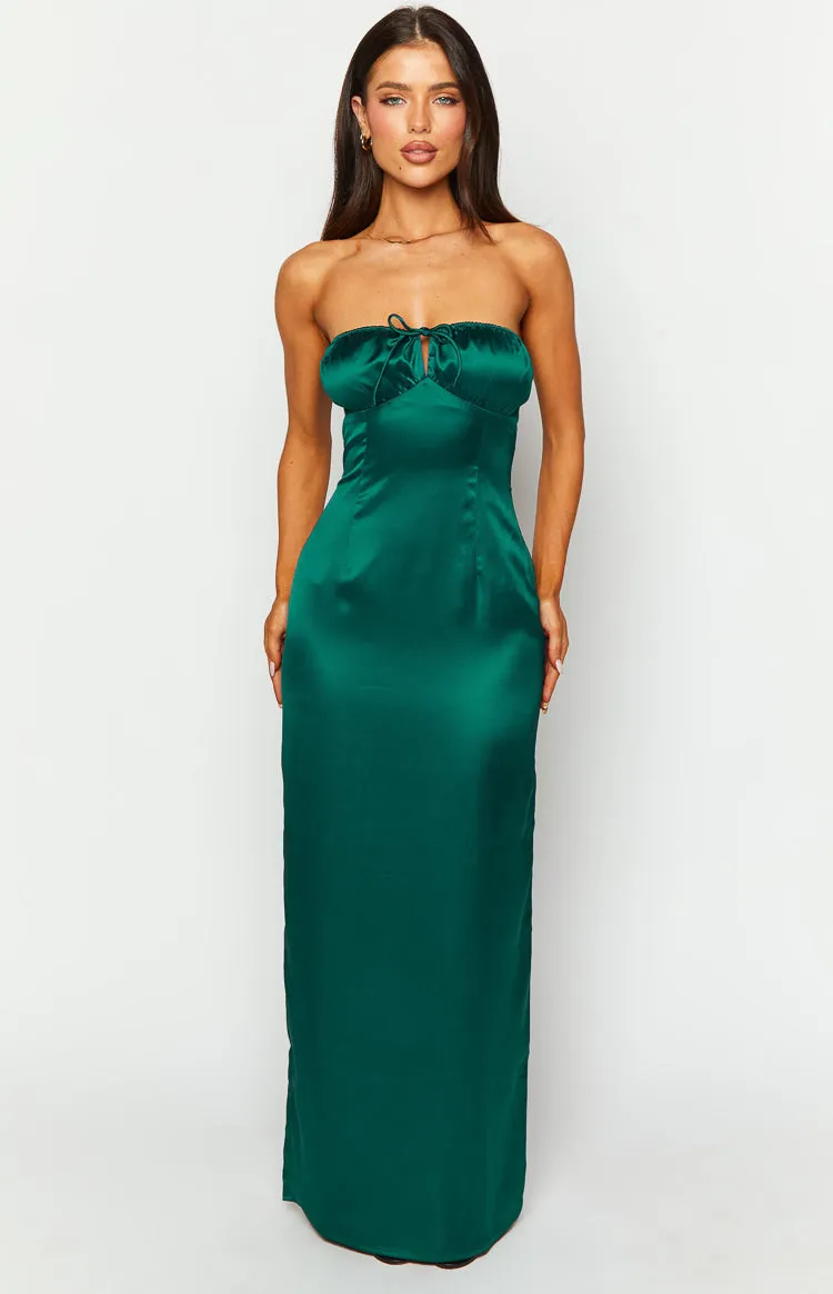 Soph Emerald Maxi Dress sold by Beginning Boutique