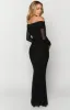 Coraline Black Long Sleeve Maxi Dress sold by Beginning Boutique