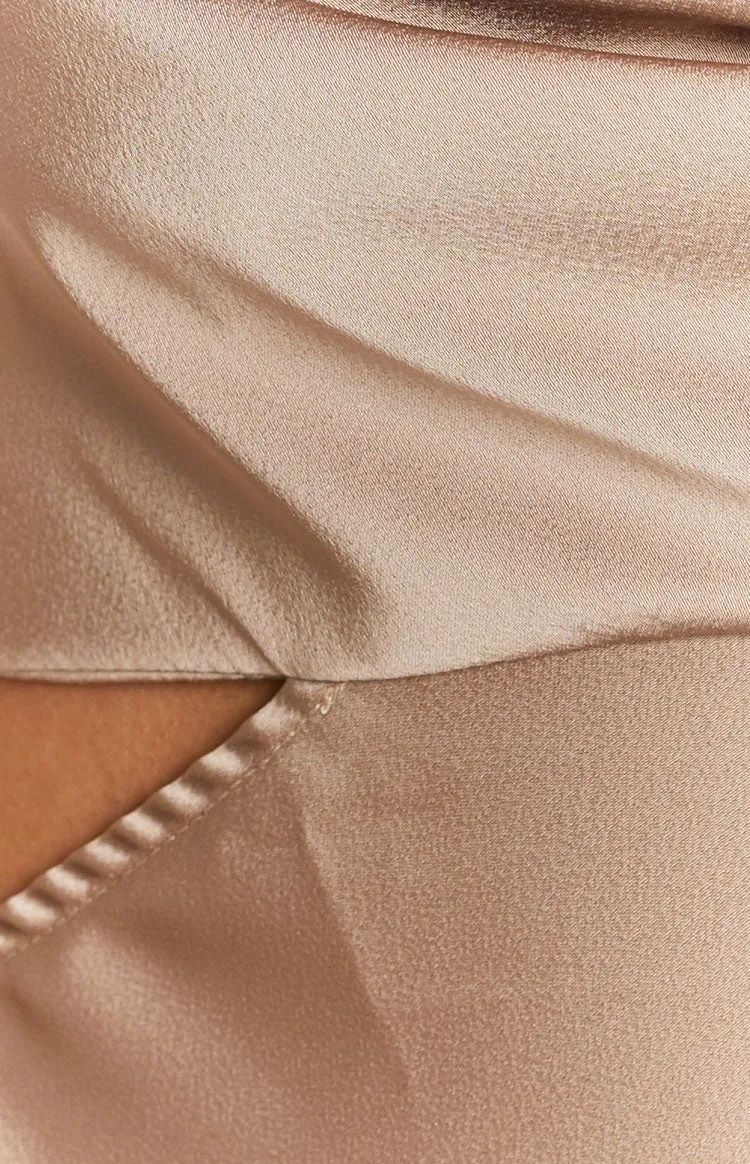 Taleah Cut Out Maxi Dress Mocha sold by Beginning Boutique product image thumbnail 5