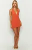 Louisiana Orange Mini Dress sold by Beginning Boutique