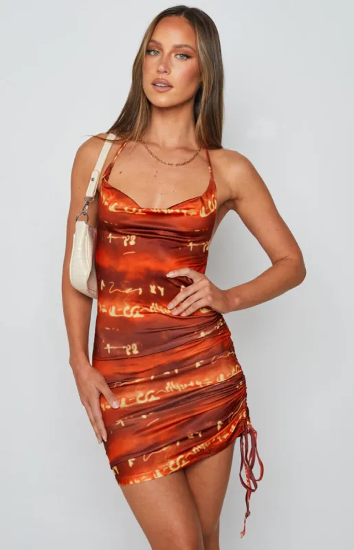 Elysha Halter Mini Dress Red sold by Beginning Boutique