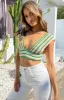 Alma Crochet Crop Top Green sold by Beginning Boutique