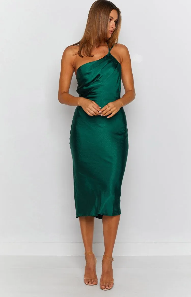 Adella Midi Dress Emerald sold by Beginning Boutique product image thumbnail 4
