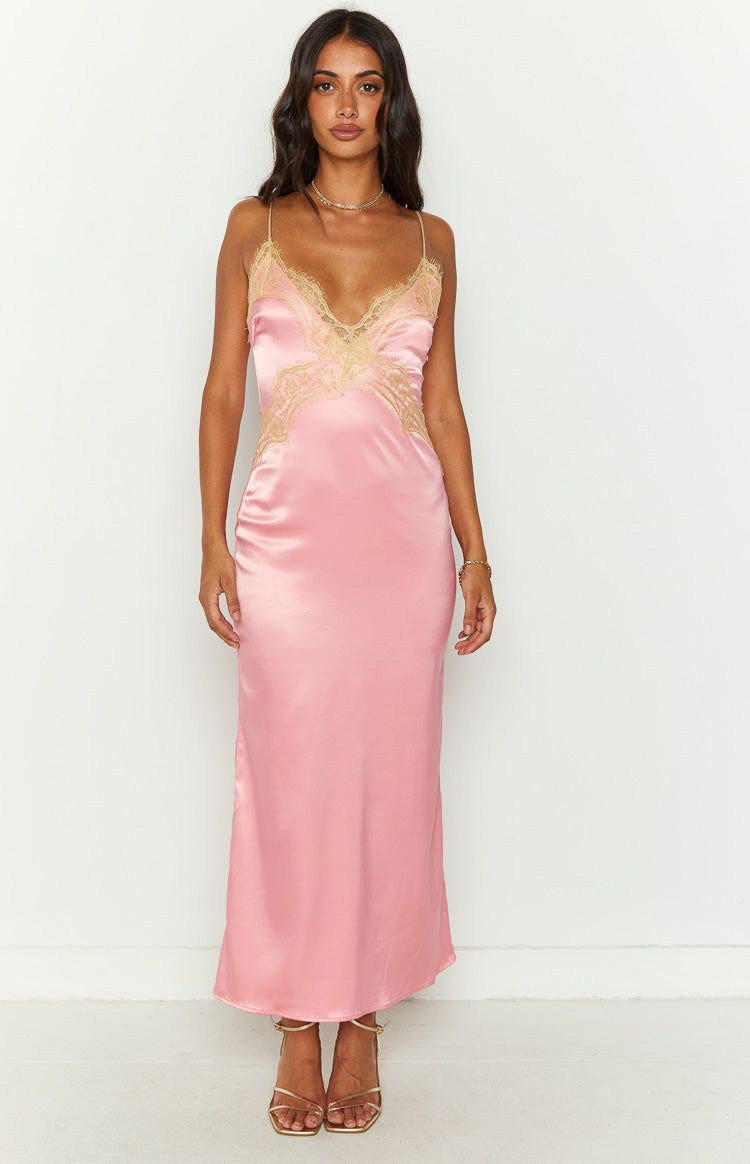 Sunni Pink Slip Maxi Dress sold by Beginning Boutique product image thumbnail 6