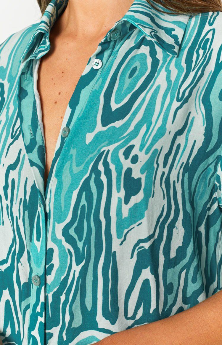 Barbeque Button Shirt Blue sold by Beginning Boutique product image thumbnail 9