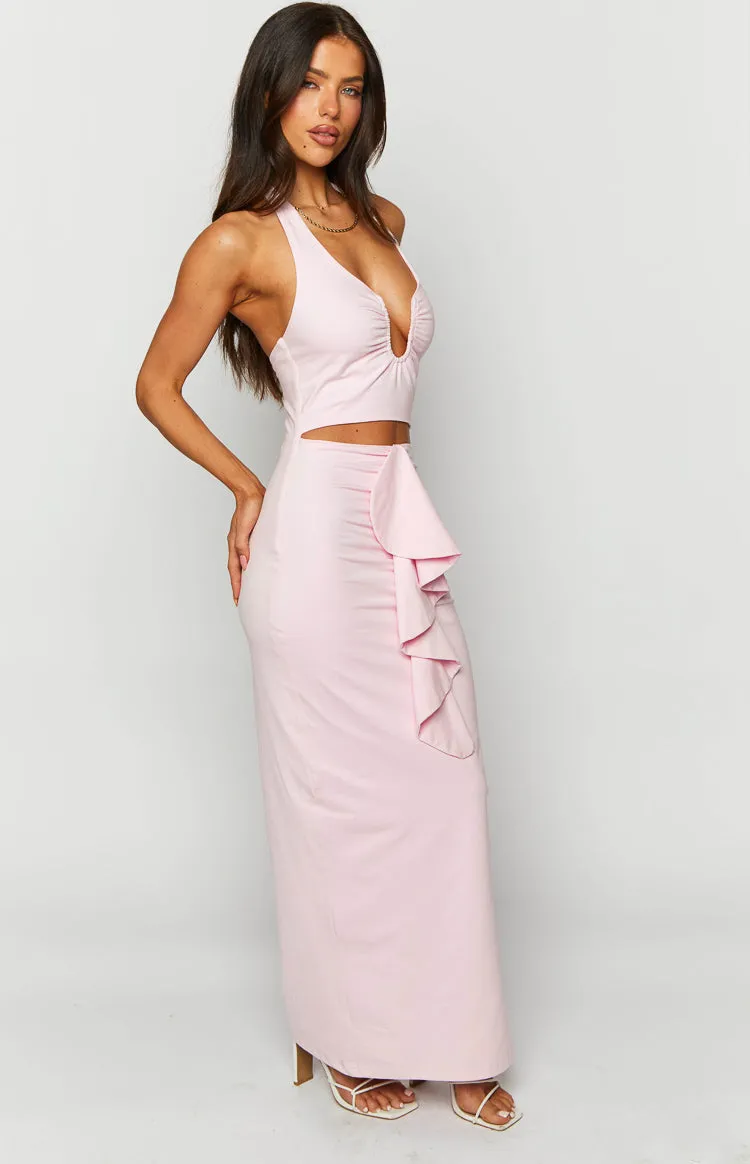Raelynn Pink Maxi Dress sold by Beginning Boutique product image thumbnail 5