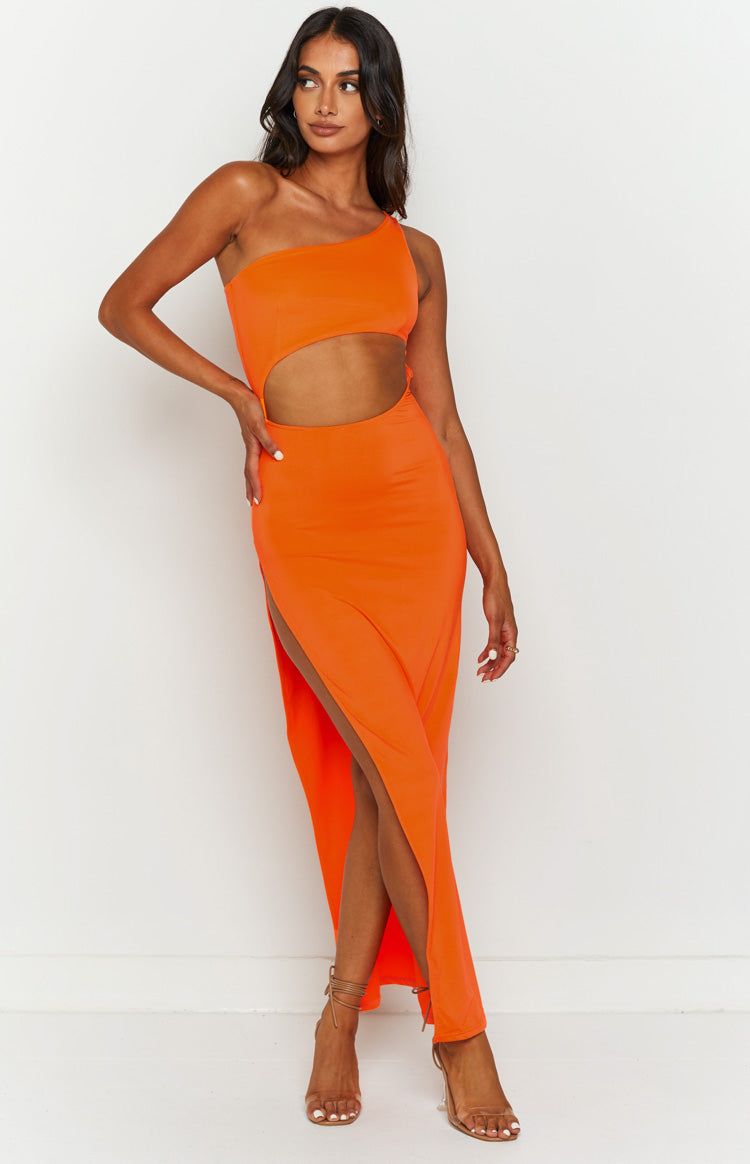 Simone Orange Cut Out Maxi Dress sold by Beginning Boutique product image thumbnail 2
