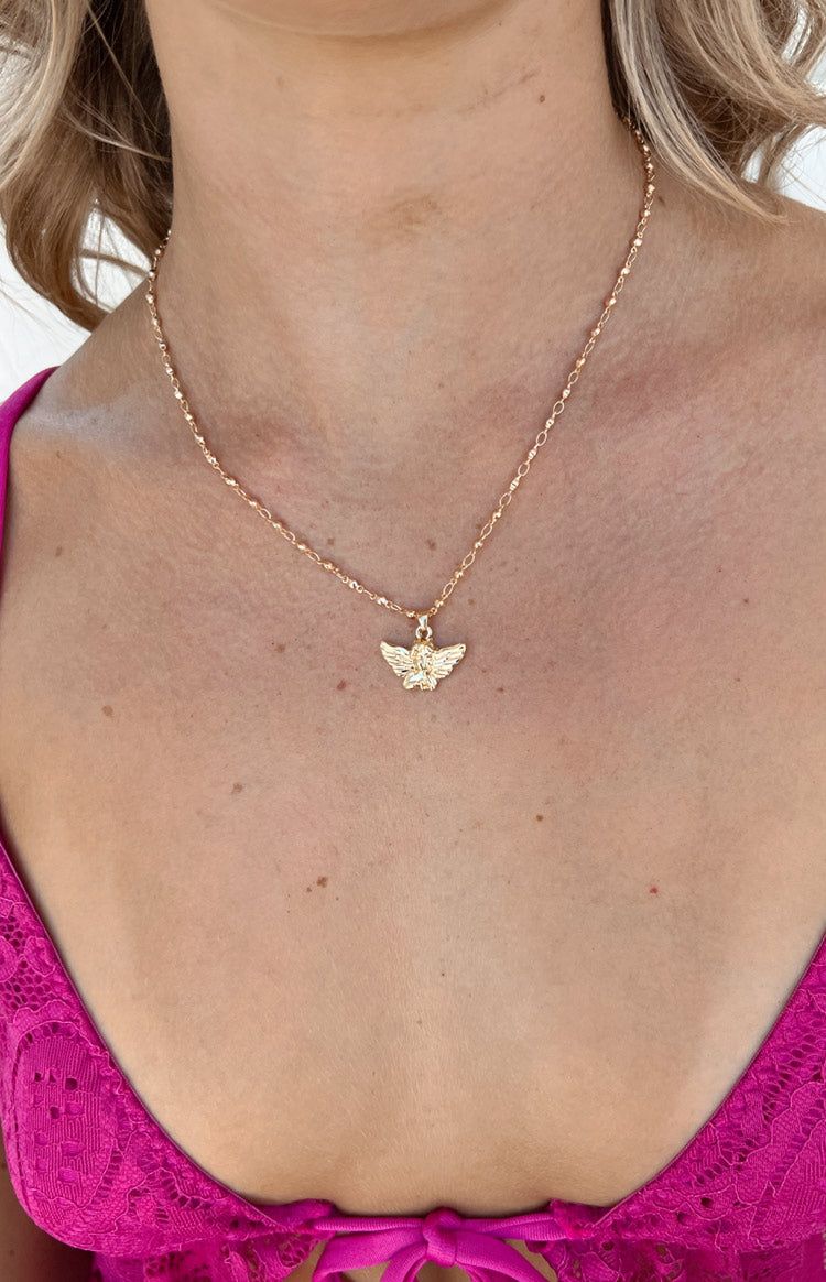 Nava Gold Pendant Necklace sold by Beginning Boutique product image thumbnail 4