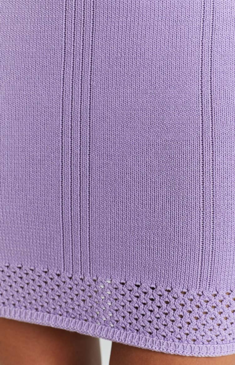 Noa Knit Halter Dress Lilac sold by Beginning Boutique product image thumbnail 7