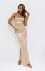 Manhattan Slip Formal Dress Champagne sold by Beginning Boutique