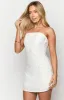 Ellie White Embellished Strapless Mini Dress sold by Beginning Boutique
