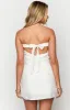 Ellie White Embellished Strapless Mini Dress sold by Beginning Boutique