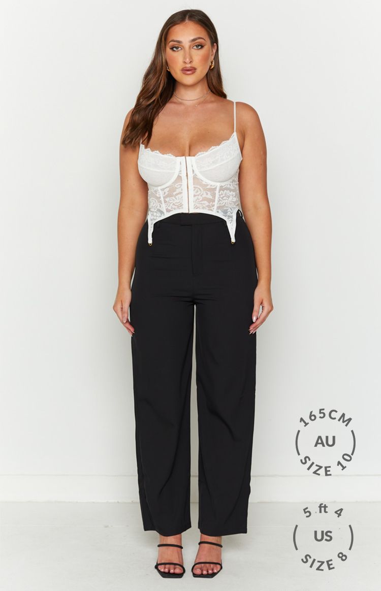 Beckster White Garter Corset Top sold by Beginning Boutique product image thumbnail 7