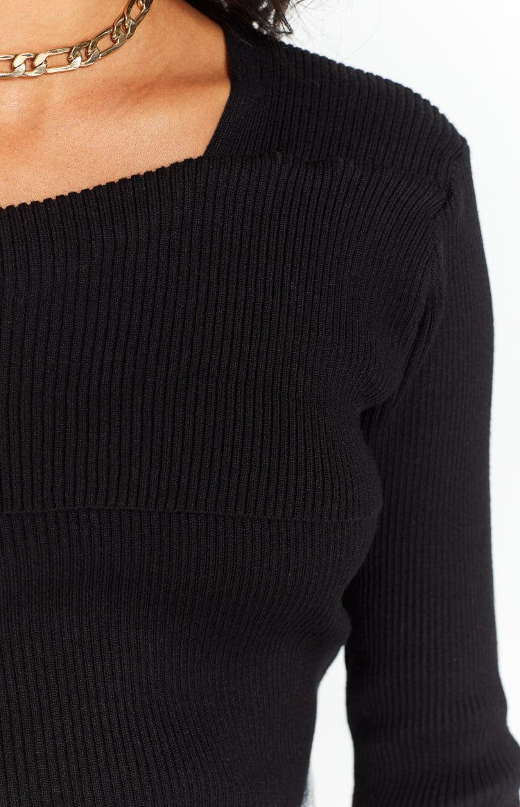 Colsten Black Knit Sweater sold by Beginning Boutique product image thumbnail 6