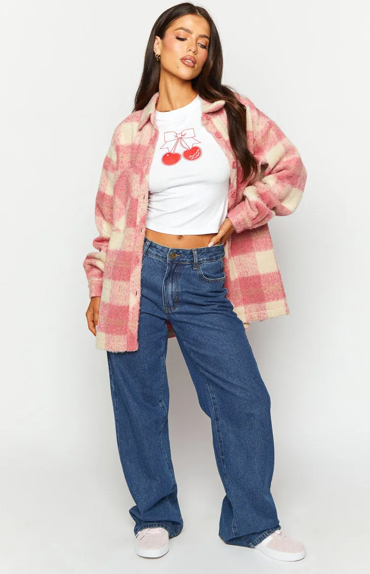 Neve Pink Check Jacket sold by Beginning Boutique product image thumbnail 2