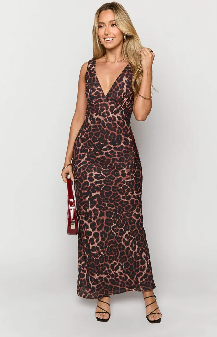 Verlaine Leopard Print Maxi Dress sold by Beginning Boutique product image thumbnail 3