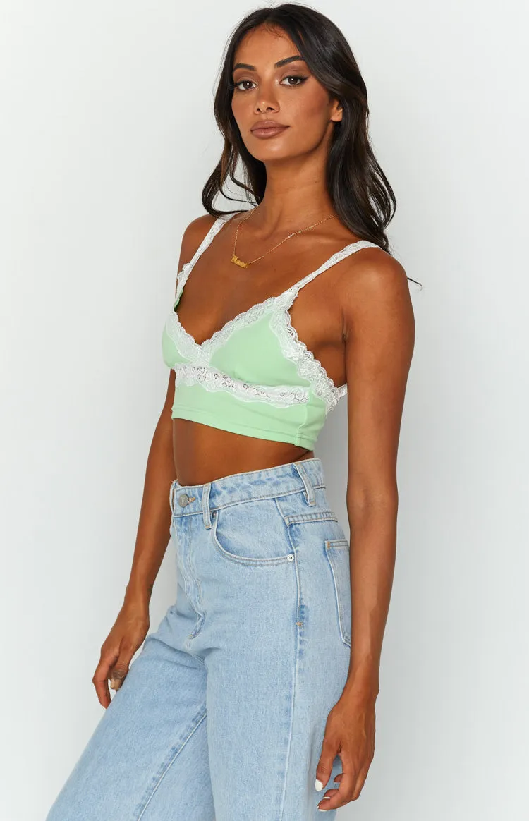 Elora Green Crop Top sold by Beginning Boutique product image thumbnail 4