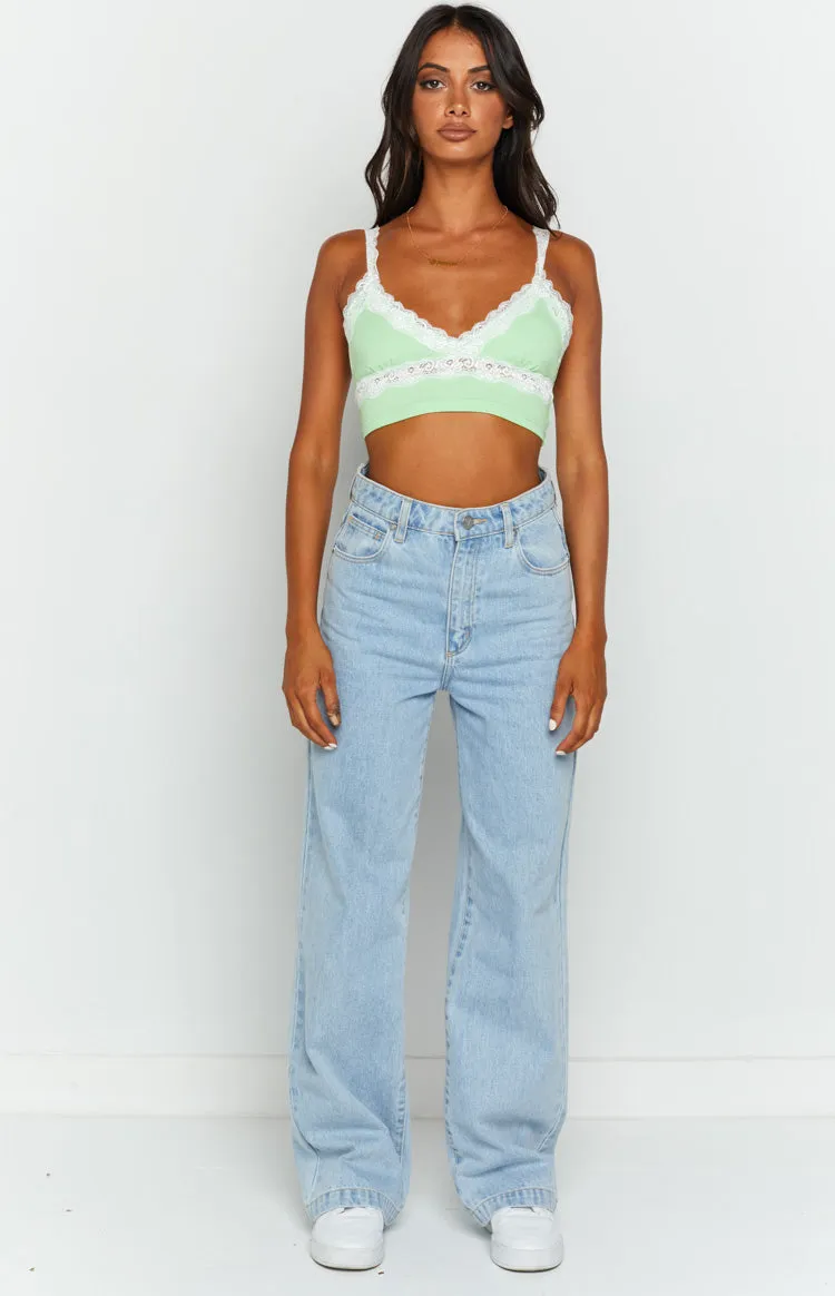 Elora Green Crop Top sold by Beginning Boutique product image thumbnail 3