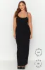 Melrose Black Maxi Dress sold by Beginning Boutique