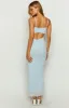 Regina Blue Lace Maxi Dress sold by Beginning Boutique